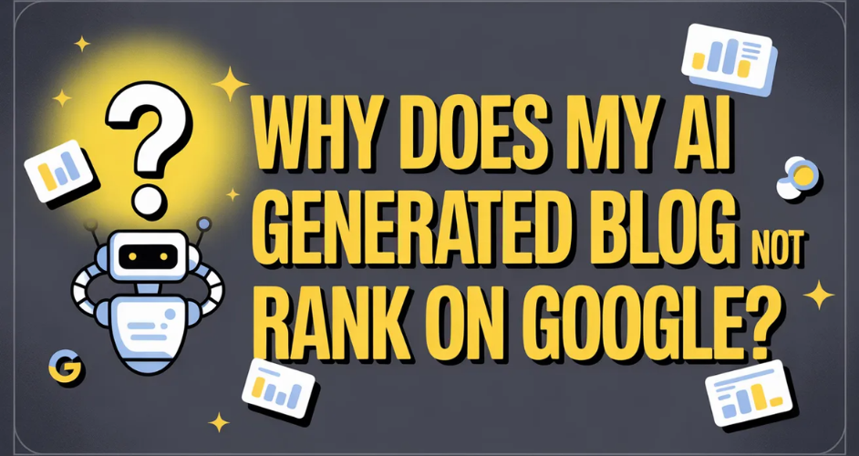 WHY DOES MY AI GENERATED BLOG NOT RANK ON GOOGLE?